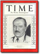 Time Magazine June 20, 1932 / Carlos Davila - Provisional President of Chile following the 1932 socialist revolution - the 1st in the Western Hemisphere.