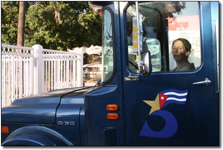 The Bookmobile / Dana at the wheel